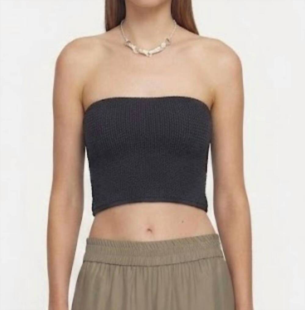 NEW VIKTORIA & WOODS timeless strapless tube top in black